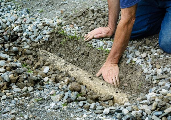 French Ditch Installation in New Castle