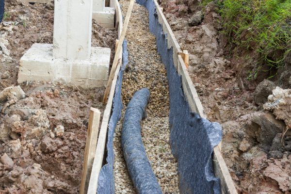 French Drain Installation in New Castle
